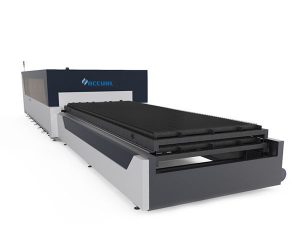 प्लेट / ट्यूब धातु फाइबर लेजर काटने की मशीन 1000 वाट usa lasermech काटने सिर