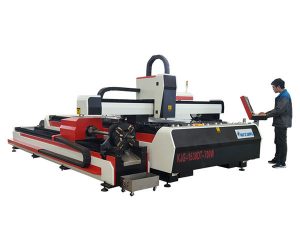 फाइबर लेजर मेटल कटिंग मशीन 500w 800w 1kw 800mm / s ऑपरेटिंग स्पीड